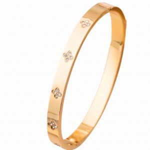 Clover arany színű karperec